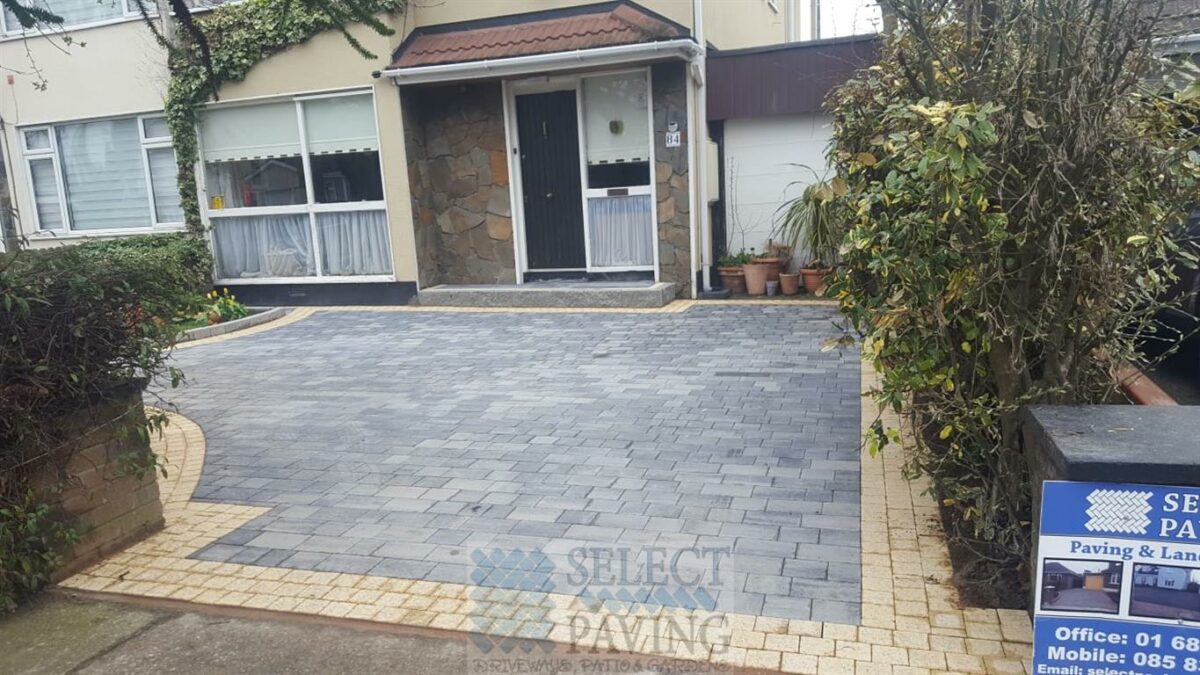 Driveway Installation in Knocklyon, Dublin - Lismore Paving with Cobble Set Border