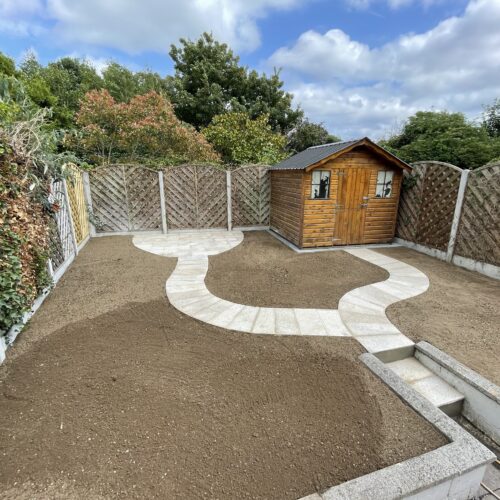 Granite Patio and Pathway Installation in Cabra