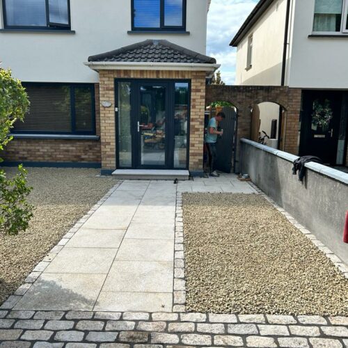Gravel Driveway and Granite Pathway in Dublin