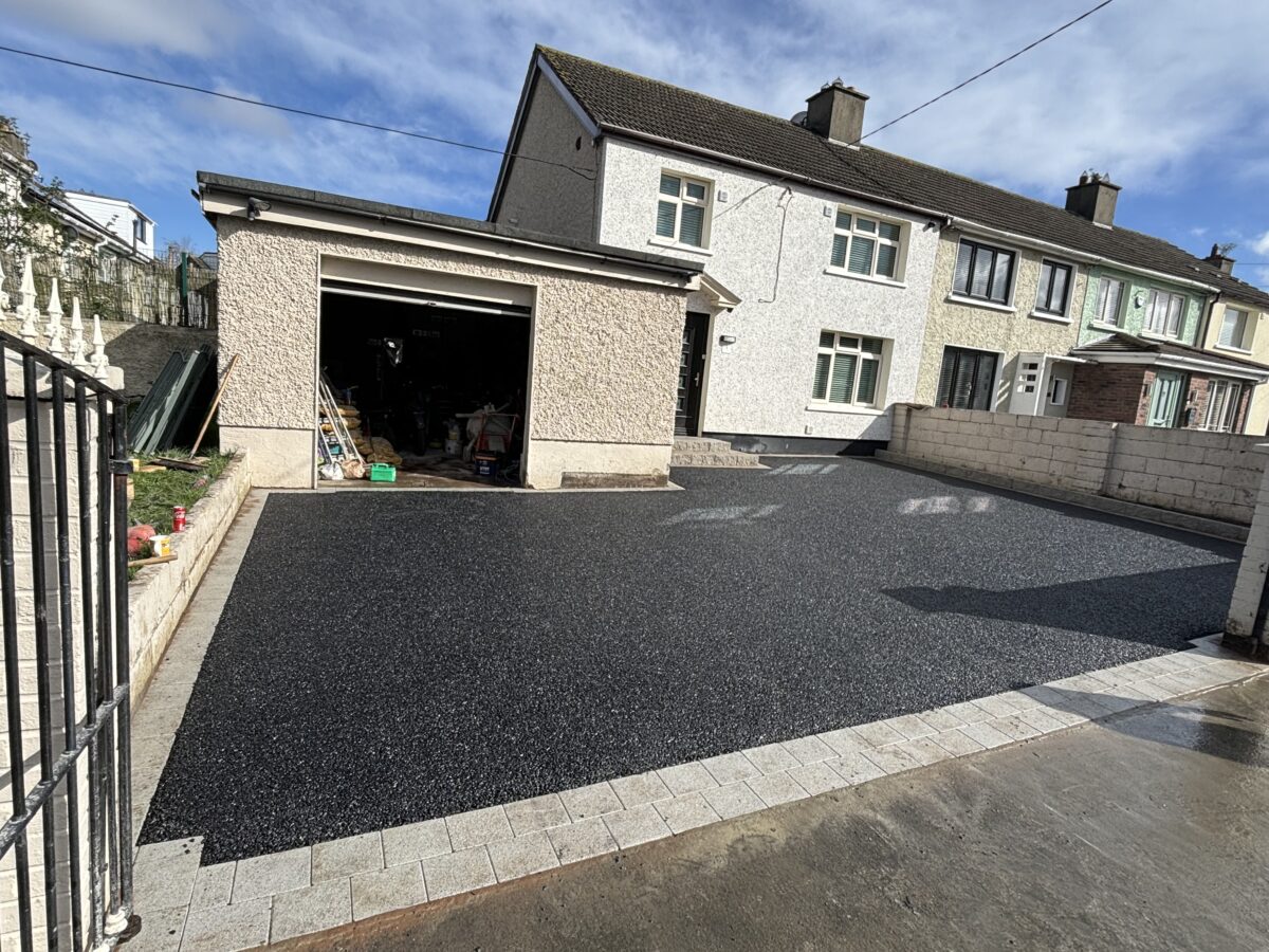 Tarmac Driveway with Edging Kerbs and New Step in Ballyfermot, Dublin