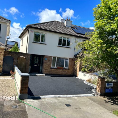 Tarmac Driveway with Granite Cobbles on Navan Road, Dublin