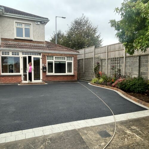 Tarmac Driveway with Edging Kerbs in Lucan, Dublin