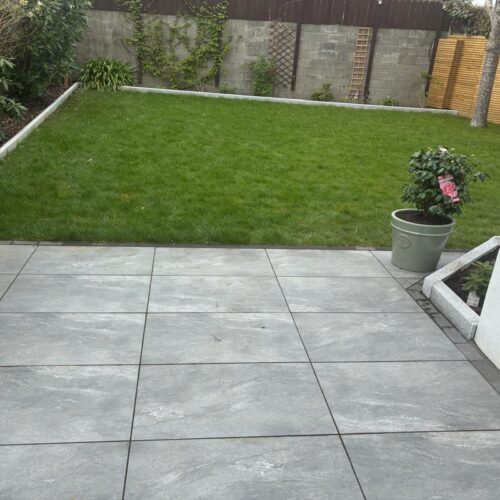 Porcelain Patio with Fencing in Deansgrange, Co. Dublin