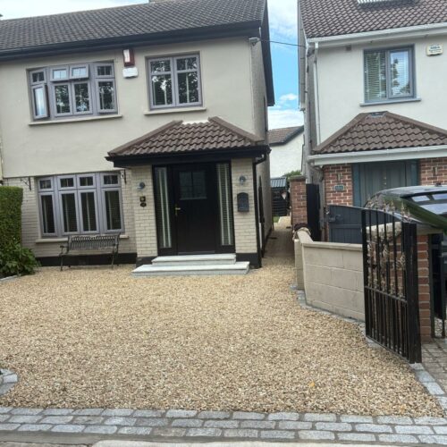 Golden Gravel Driveway in Tallaght, Co. Dublin