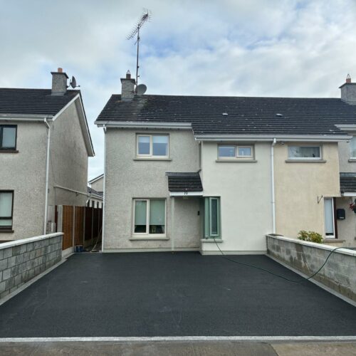 Asphalt Driveway with Granite Borderlines and New Walls in Navan,&hellip;