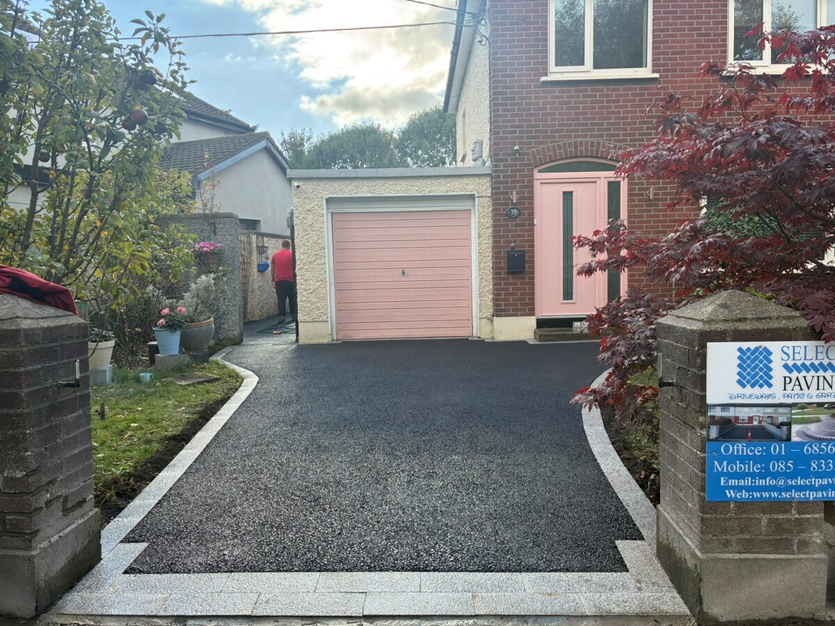 Asphalt Driveway with Granite Borderline in Clontarf, Co. Dublin