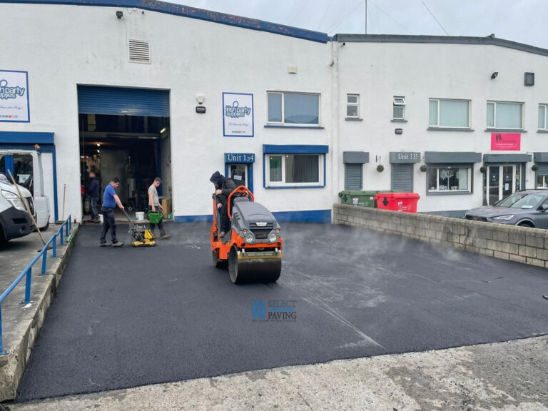 Asphalt Carpark for Irish Party Supplies in Ashbourne, Co. Meath