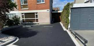 Asphalt Driveway with Granite Slabbed Patio in Blackrock, Dublin