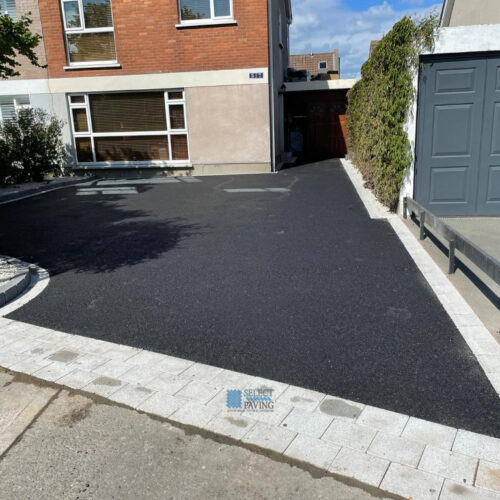 Asphalt Driveway with Granite Slabbed Patio in Blackrock, Dublin