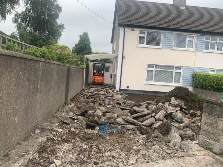 Asphalt Driveway with New Pillars and Walls in Stillorgan, Dublin