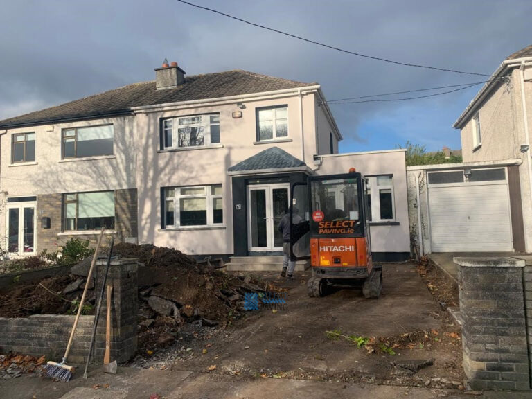 Asphalt Driveway with Plastered Walls and Fencing in Raheny, Dublin