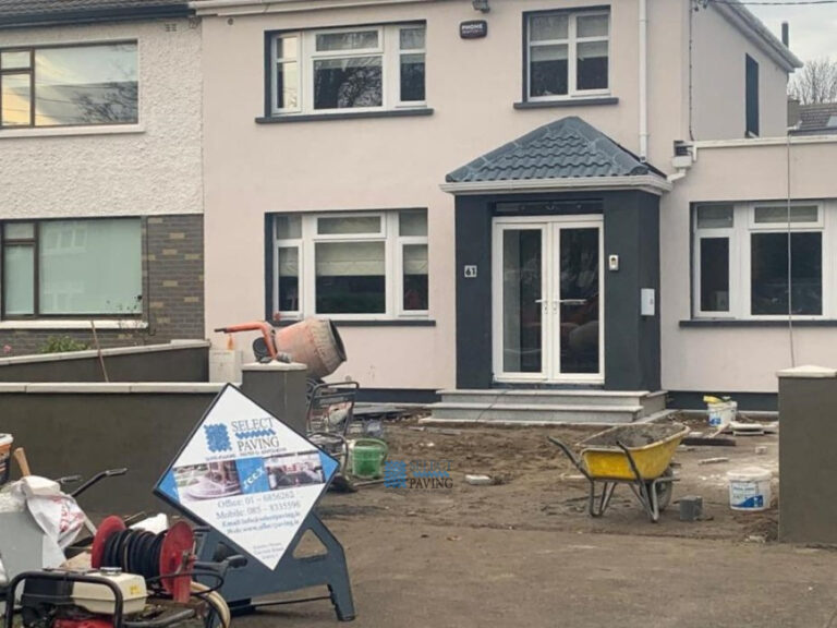 Asphalt Driveway with Plastered Walls and Fencing in Raheny, Dublin