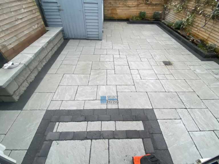 Belvedere Patio with Charcoal Grey Borderline in Blanchardstown, Dublin