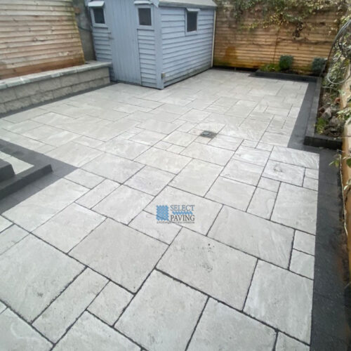 Belvedere Patio with Charcoal Grey Borderline in Blanchardstown, Dublin