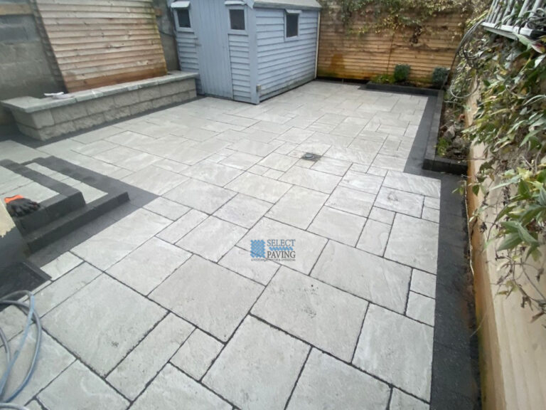 Belvedere Patio with Charcoal Grey Borderline in Blanchardstown, Dublin