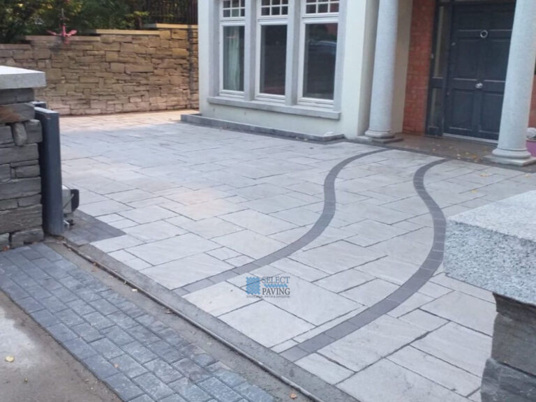 Belvedere Silver Granite Paved Driveway in Templeogue, Dublin