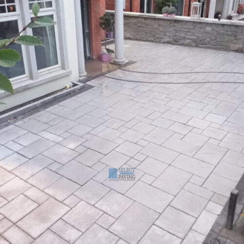 Belvedere Silver Granite Paved Driveway in Templeogue, Dublin