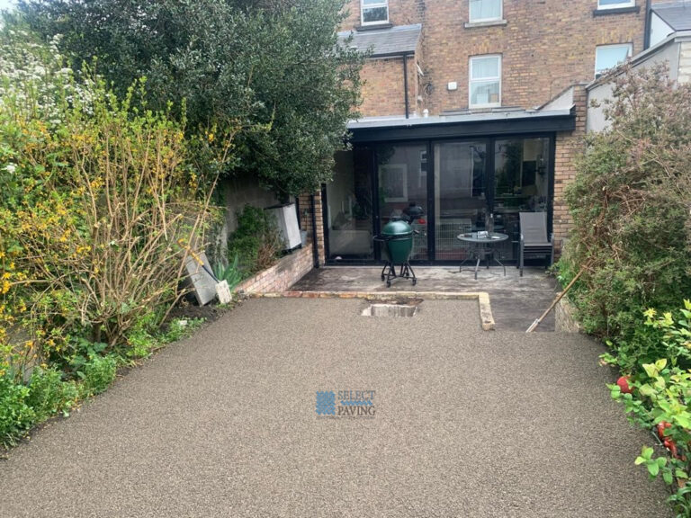 Belvedere Slabbed Patio with Brick Borderline in Drumcondra, Dublin