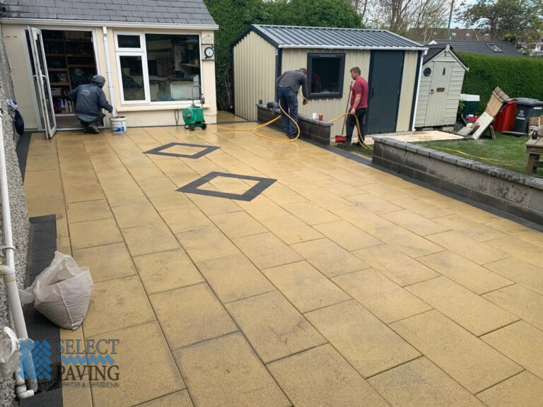 Buff Granite Slabbed Patio in Ranelagh, Dublin