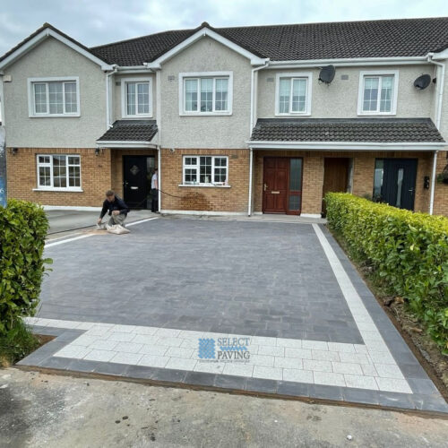 Driveway with Charcoal Grey Corrib Paving in Tullamore, Co. Offaly