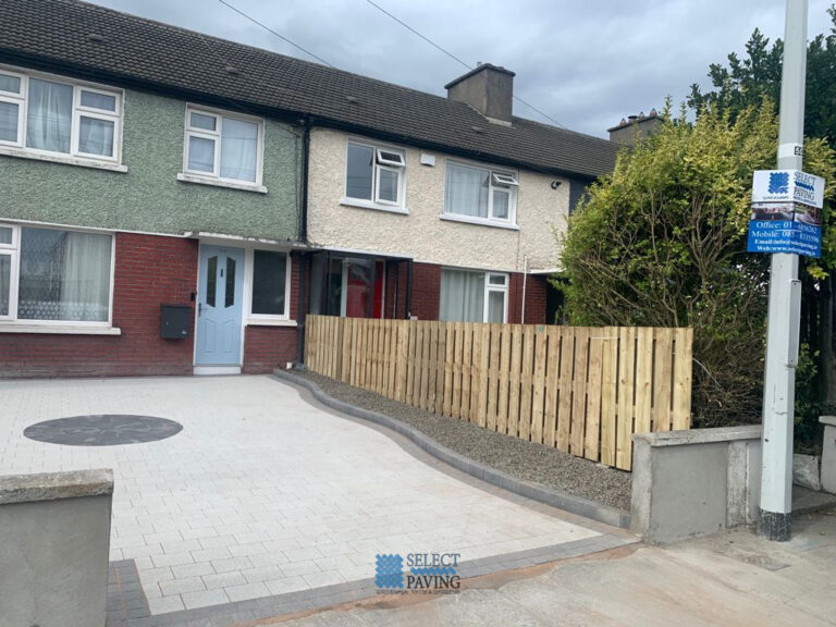 Driveway with Corrib Block Paving and Cobble Setts in Rathfarnham, Dublin