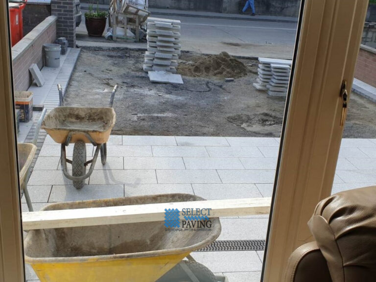 Granite Driveway with Charcoal Grey Borderline in Cabra, Dublin