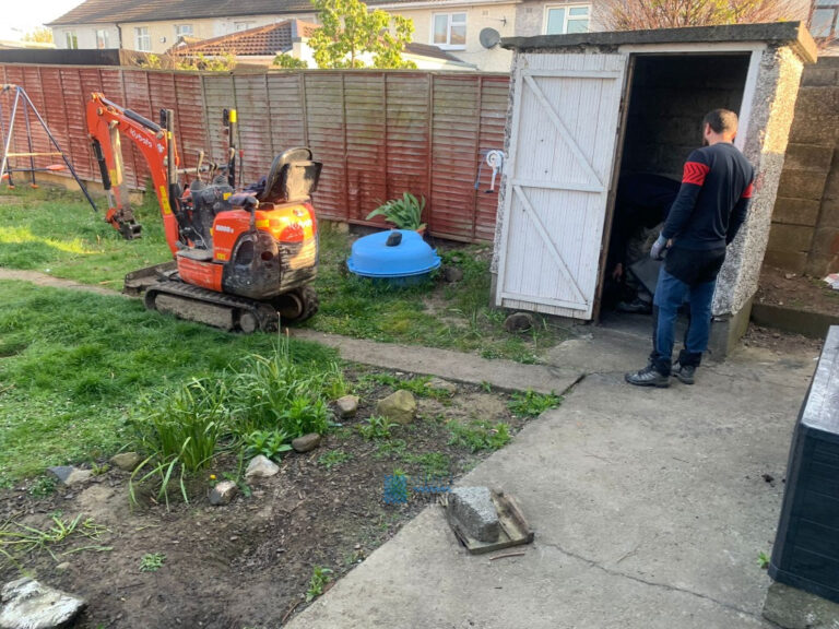 Granite Slabbed Patio with Gravelled Play Area in Donaghmede, Dublin