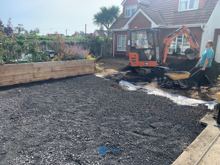 Gravel Driveway with Brick Borderlines in Donabate, Dublin