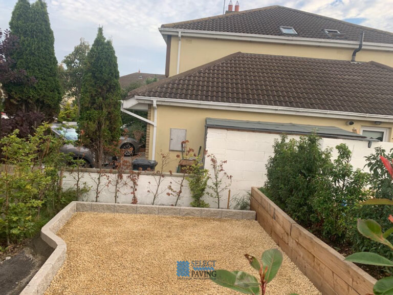 Gravel Driveway with Brick Borderlines in Donabate, Dublin