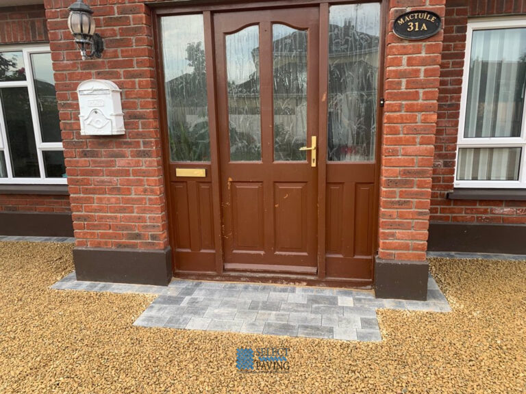 Gravel Driveway with Brick Borderlines in Donabate, Dublin