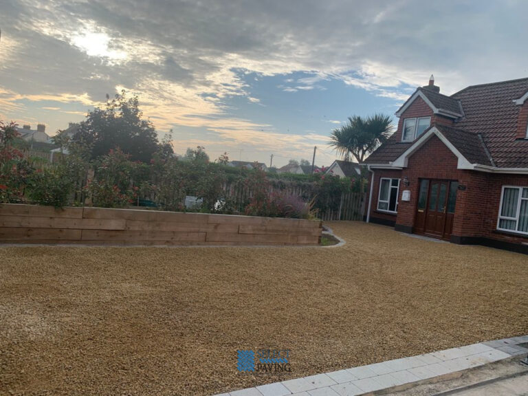 Gravel Driveway with Brick Borderlines in Donabate, Dublin