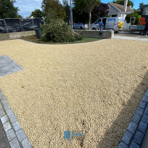 Gravel Driveway with Granite Borders in Sutton, Dublin