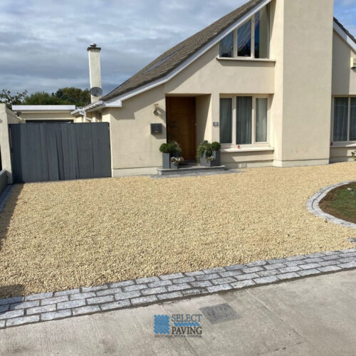 Gravel Driveway with Granite Borders in Sutton, Dublin