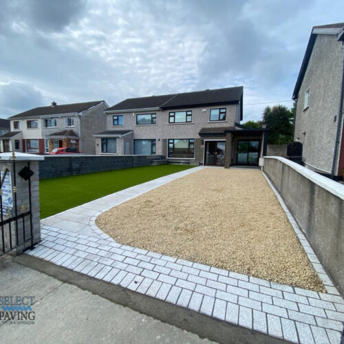Gravel Driveway with Granite Pathway and Apron in Kilbarrack, Dublin