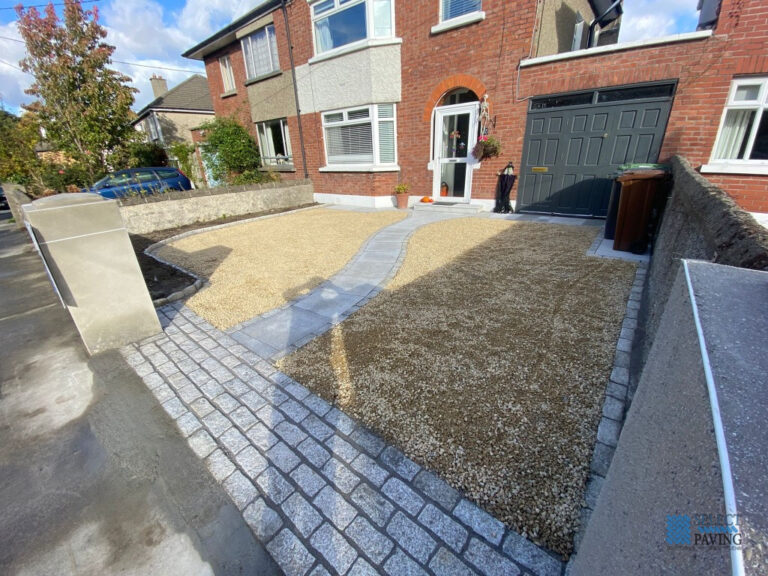 Gravel Driveway with Granite Pathway and Apron in Walkinstown, Dublin
