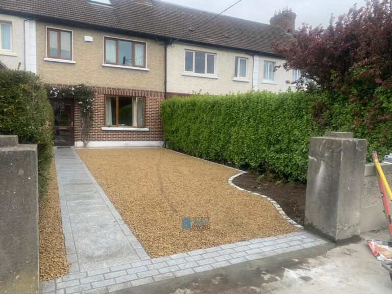 Gravelled Driveway with Granite Pathway and Borderline in Clontarf, Dublin