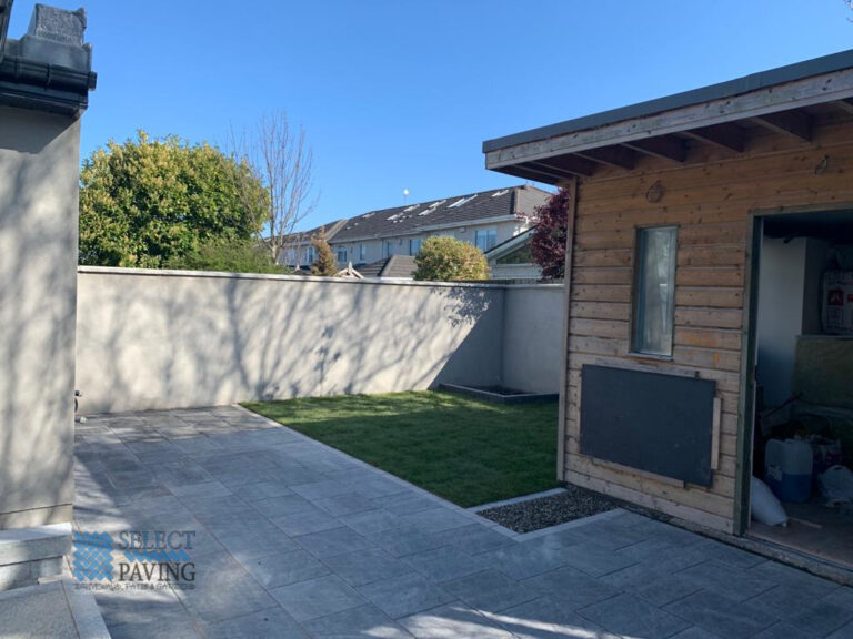 New Patio and Lawn Installation in Beaumont, Dublin