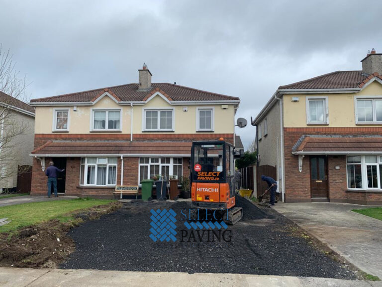 Rustic Cobblestone Driveway in Lucan, Co. Dublin