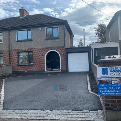 SMA Tarmac Driveway with Granite Cobbles in Glasnevin, Dublin