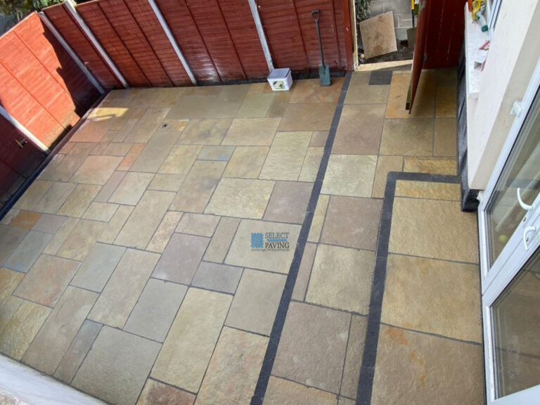 Slabbed Patio with Wide Steps in Swords, Dublin