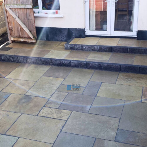 Slabbed Patio with Wide Steps in Swords, Dublin