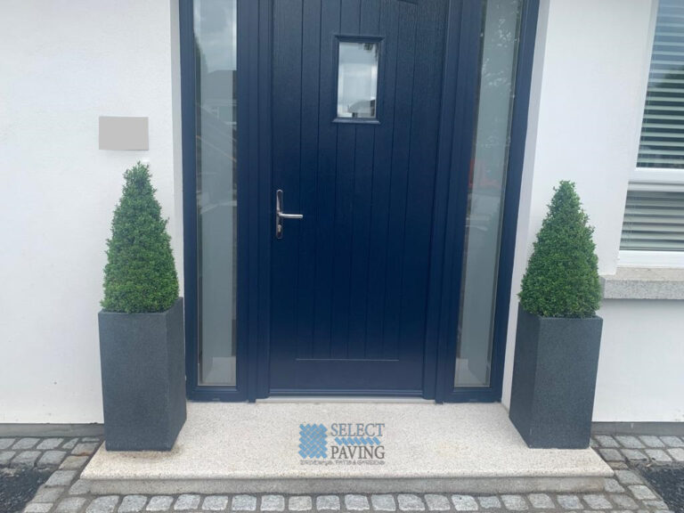 Tarmac Driveway with Cobbled Apron and Granite Step in Lucan, Co. Dublin