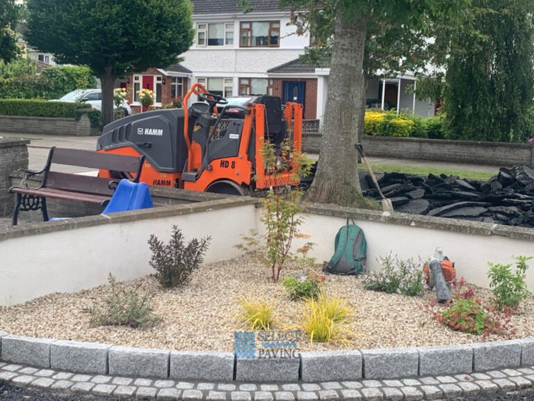 Tarmac Driveway with Cobbled Apron and Granite Step in Lucan, Co. Dublin