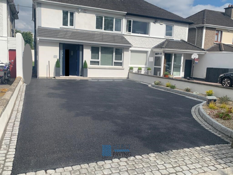 Tarmac Driveway with Cobbled Apron and Granite Step in Lucan, Co. Dublin