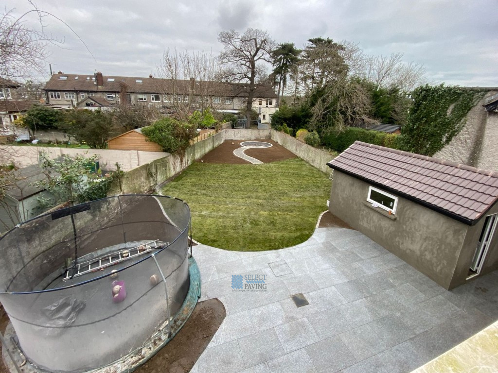 Tarmac Driveway with Two Patio Areas and New Garden Shed in Stillorgan, Dublin - part 1