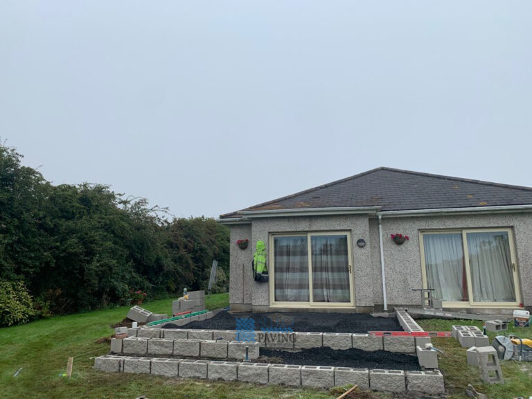 Two Granite Paved Patios with Pathway in Balbriggan, Dublin