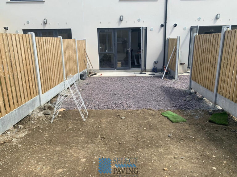 Two Neighboring Porcelain Tiled Patios in Balbriggan, Co. Dublin