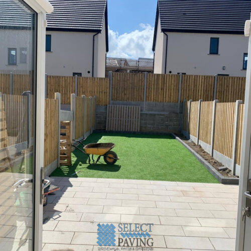 Two Neighboring Porcelain Tiled Patios in Balbriggan, Co. Dublin
