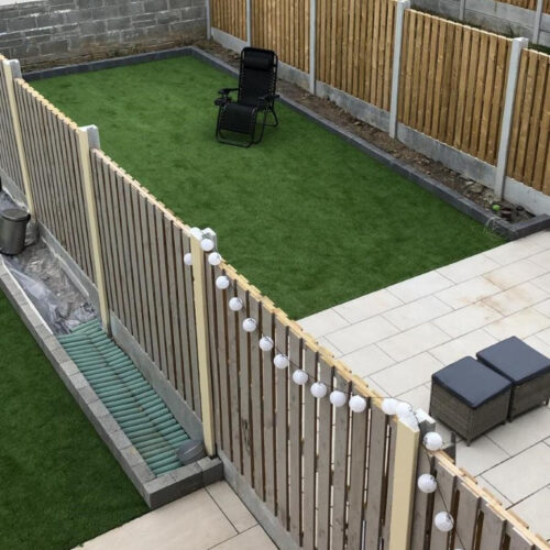 Two Neighboring Porcelain Tiled Patios in Balbriggan, Co. Dublin