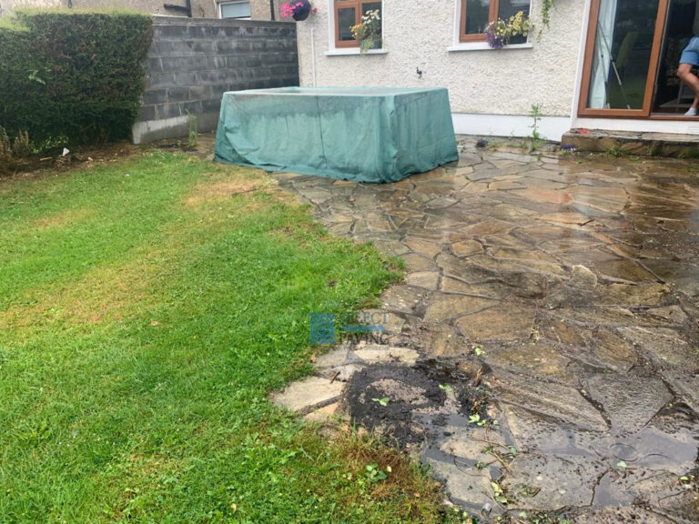 Yellow Limestone Patio in Glasnevin, Dublin